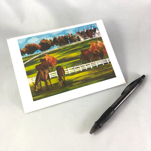 2016 Versailles Horse Farm Greeting Card